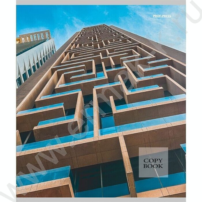 Тетрадь  96л клетка "Необычные архитектурные виды" /лен/ ассорти | Фото 3