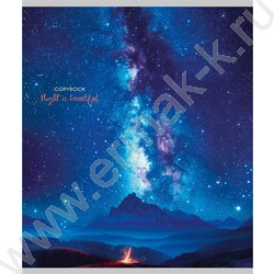 Тетрадь  96л клетка "Завораживающие огни" /глит.голограф/ ассорти | Фото 3