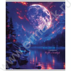 Тетрадь  96л клетка "Завораживающие огни" /глит.голограф/ ассорти | Фото 4