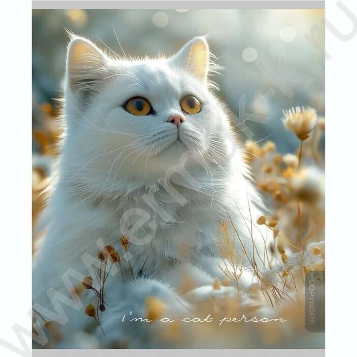 Тетрадь  96л клетка "Прекрасные коты" /софт-тач/ ассорти | Фото 4