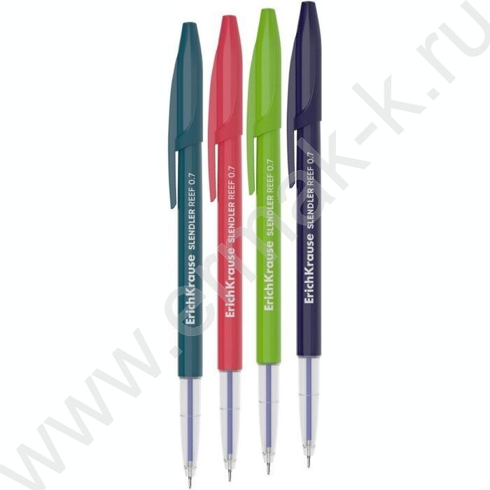 Ручка шар Slender Stick Reef 0,7мм, синяя /корпус - ассорти | Фото 1