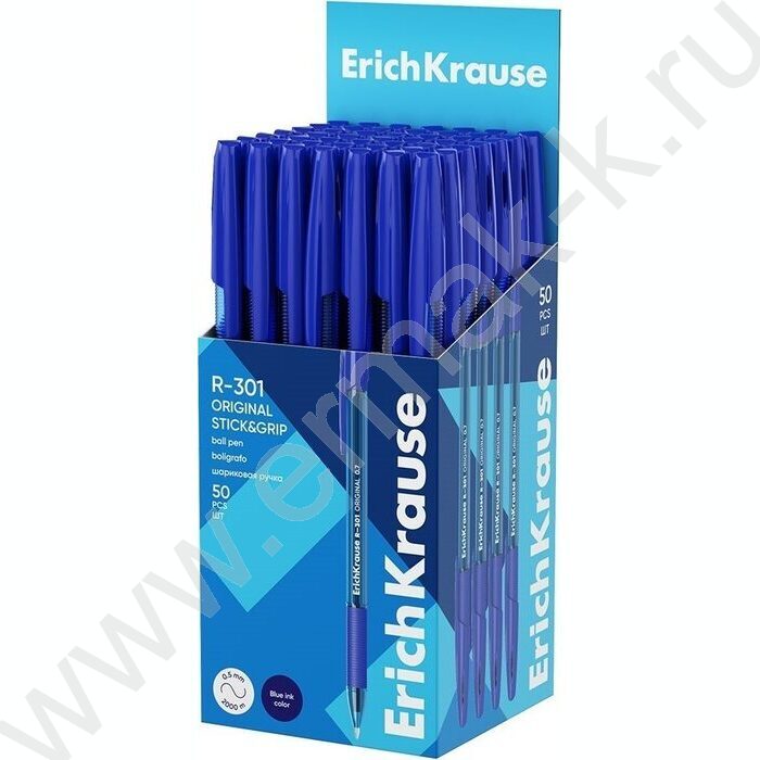 Ручка шар R-301 Stick&Grip Original 1,0мм, синяя | Фото 2