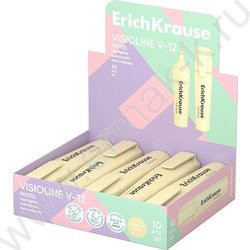 Текстовыделитель /желтый/ 5мм косой Visioline V-12 Pastel | Фото 2