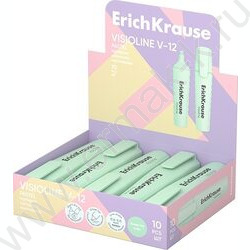 Текстовыделитель /зеленый/ 5мм косой Visioline V-12 Pastel | Фото 2