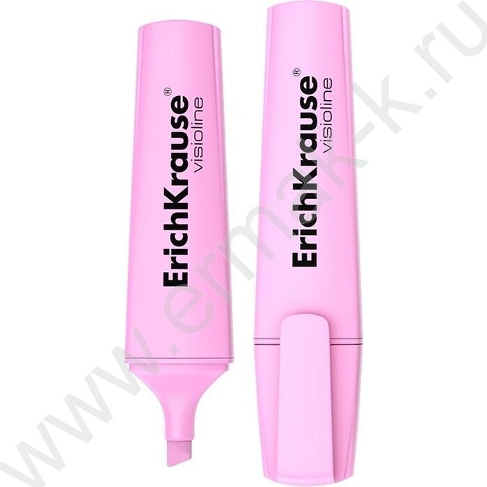 Текстовыделитель /розовый/ 5мм косой Visioline V-12 Pastel | Фото 1