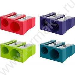 Точилка 2отв. пластик EasySharp Duo, Reef /ассорти | Фото 1