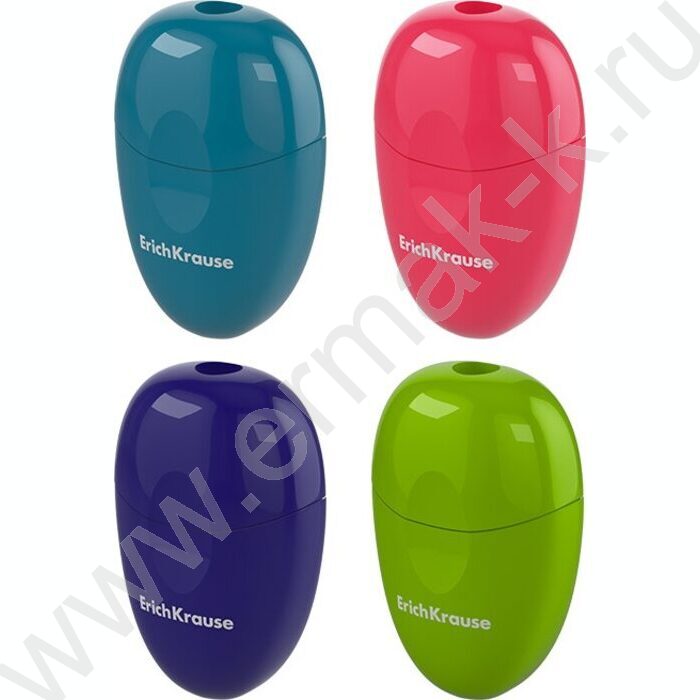 Точилка 1отв. пластик Eva, Reef /с контейнером /ассорти | Фото 1