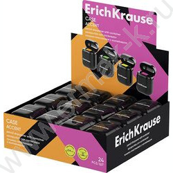 Точилка 1отв. пластик Case, Accent /с контейнером /ассорти | Фото 2