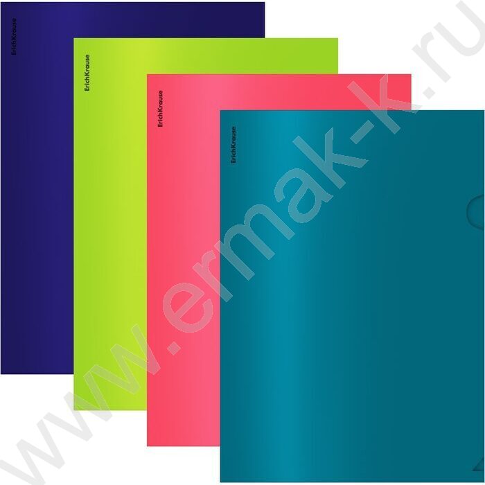 Папка уголок А4 Matt-touch Reef /непрозрачная, ассорти | Фото 1