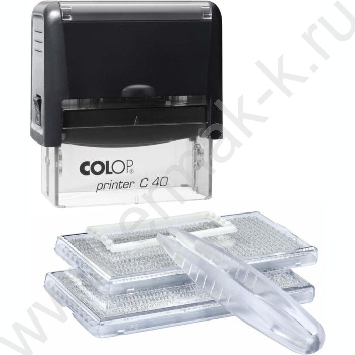 Штамп самонаборный автомат  6/4-ти строчный рус 59*23мм рамка,пластик (аналог 4913/DB,4929/DB) | Фото 1