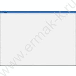 Папка-конверт на молнии А5 Zip Fizzy Clear прозрачный c цветной молнией /ассорти | Фото 3