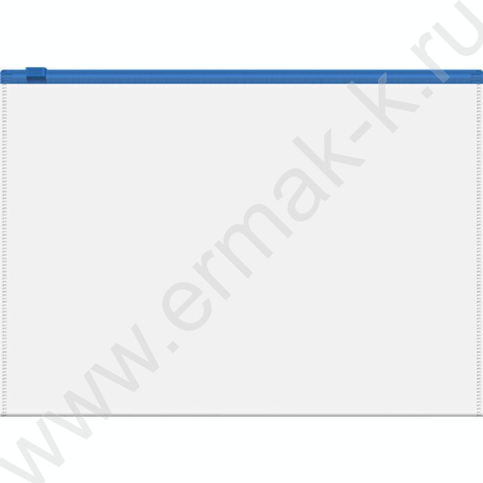 Папка-конверт на молнии А5 Zip Fizzy Clear прозрачный c цветной молнией /ассорти | Фото 3