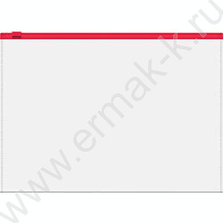 Папка-конверт на молнии А5 Zip Fizzy Clear прозрачный c цветной молнией /ассорти | Фото 4