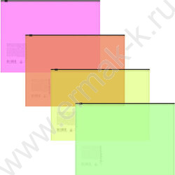 Папка-конверт на молнии А5 Zip Fizzy Neon /ассорти | Фото 1