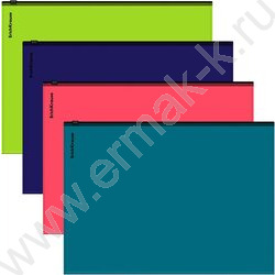 Папка-конверт на молнии А4 Zip Soft Reef /непрозрачный, ассорти | Фото 1