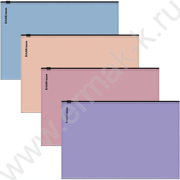 Папка-конверт на молнии В5 Zip Soft Manga /непрозрачный, ассорти | Фото 1