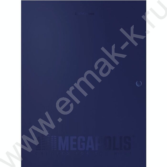 Папка-конверт на кнопке А4 MEGAPOLIS 3 клапана 8мм ассорти | Фото 4