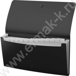 Папка картотека 13отд. Matt Classic, Check size, черная | Фото 2