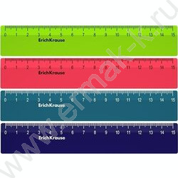 Линейка пл 15см Reef, непрозрачная /ассорти /коробка-дисплей | Фото 1