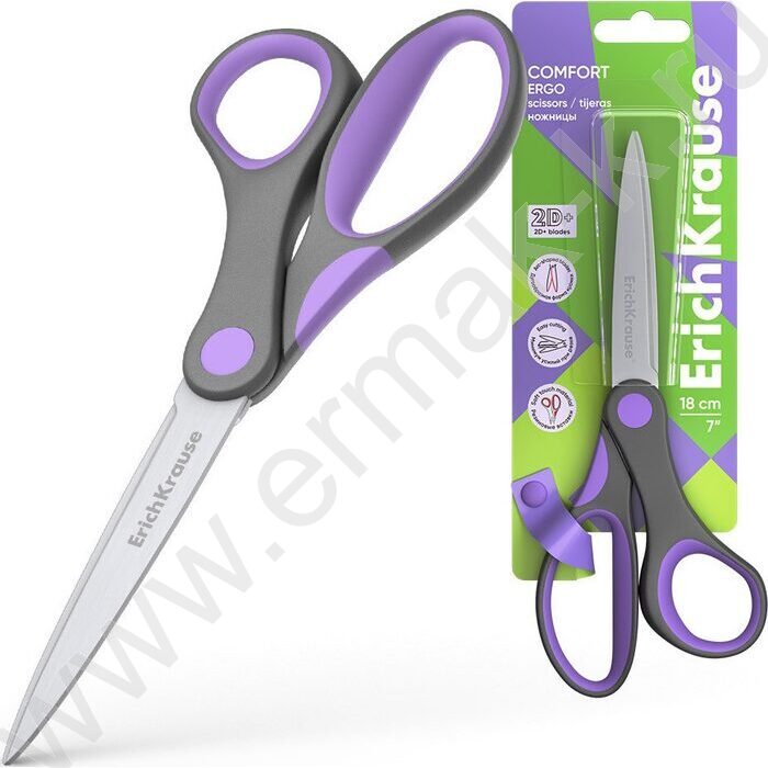 Ножницы 18см Comfort /ассорти /европодвес | Фото 2