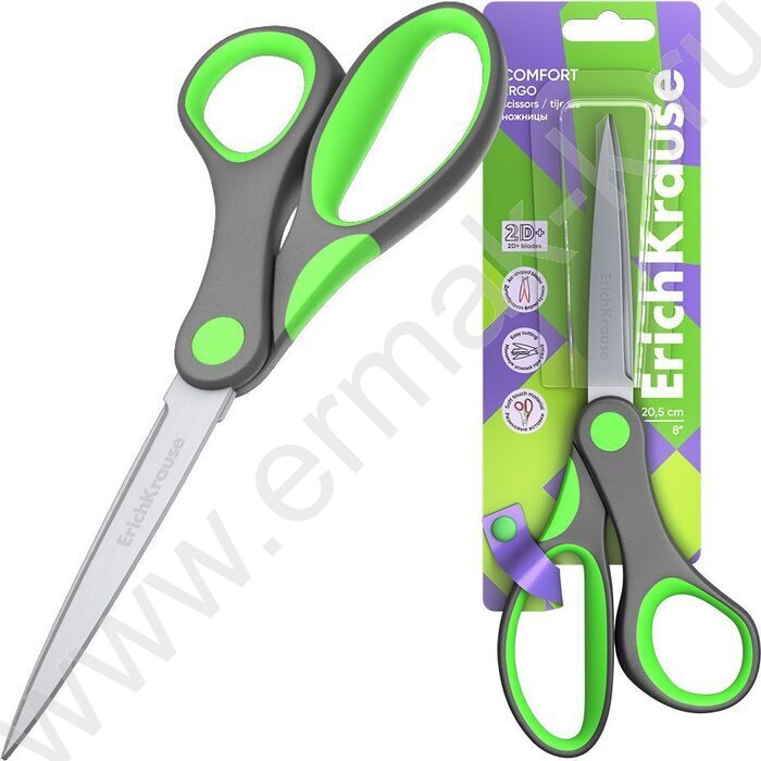 Ножницы 20,5см Comfort /ассорти /европодвес | Фото 2