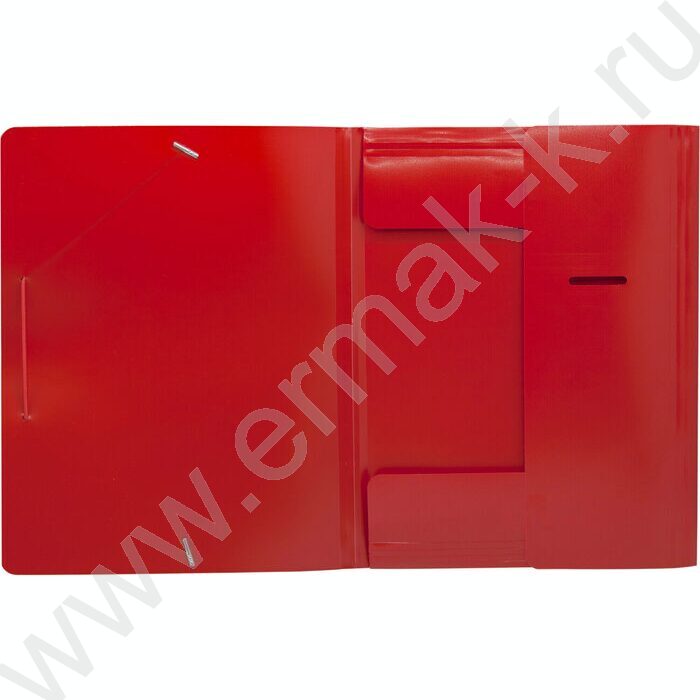 Папка на резинках 15мм красная /пластик 0,5мм | Фото 3