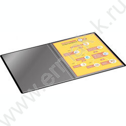 Папка  10 файлов черная /пластик 0.5мм | Фото 4