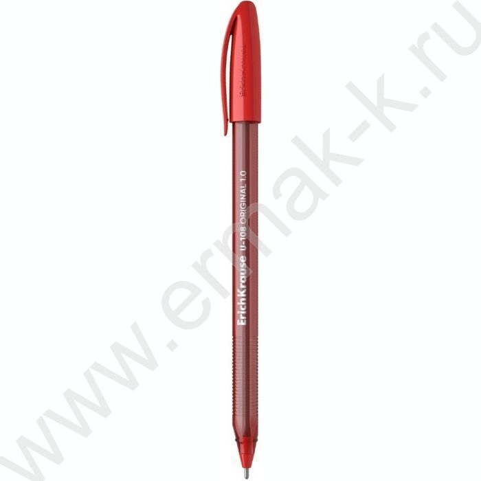 Ручка шар U-108 Stick Original 1,0мм, красная /форма корпуса - треугольная | Фото 1
