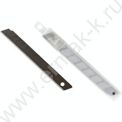 Лезвия для ножа  9мм/10шт "TOTAL BLACK" пл.футляр NEW | Фото 1