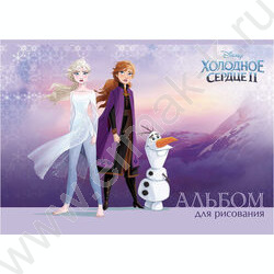 Альбом д/рисования 30л "Холодное сердце" ассорти | Фото 2