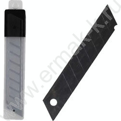 Лезвия для ножа 18мм/10шт "TOTAL BLACK" пл.футляр | Фото 1