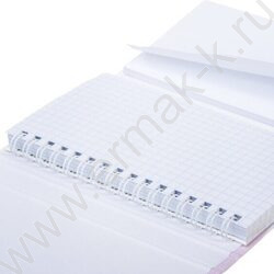 Зап. книжка  80-50л А6 спираль/тв.обл. /с клапаном на резинке "Увидеть Париж!" | Фото 4