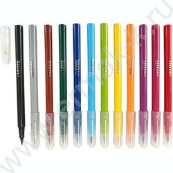 Фломастеры  12цв Triolino круглые 10,4*167мм, кистевидные, вентилир. колпачок, пластик. блистер NEW | Фото 2