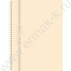 Тетрадь  80л А4 линейка/спираль/перфорация "NEWtone PASTEL Лунный камень" ламинация Soft-touch | Фото 1