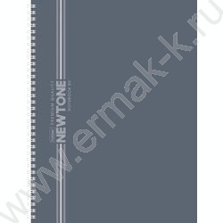 Тетрадь  80л А4 линейка/спираль/перфорация "NEWtone PASTEL Серый агат" ламинация Soft-touch | Фото 1