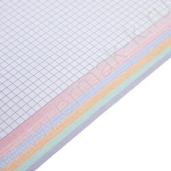 Тетрадь  80л А4 клетка /спираль /многоцветный срез/перфорация на отрыв/ "Color texture" | Фото 5