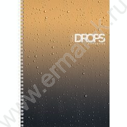 Тетрадь  80л А4 линейка /спираль /перфорация на отрыв/ "Drops" | Фото 2