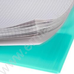 Тетрадь-папка  80л А4 клетка/спираль с клапанами на резинке/пл.обл. "Зеленая" | Фото 5