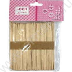 Деревянные палочки плоские  114*10*2мм 50шт /натуральный цвет | Фото 2