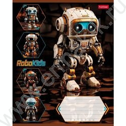 Тетрадь  18л клетка "Робо" 5видов | Фото 1