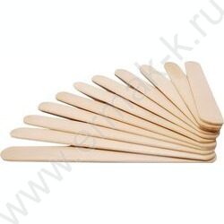 Деревянные палочки плоские  150*18*2мм 50шт /натуральный цвет | Фото 1