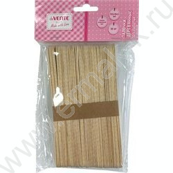 Деревянные палочки плоские  150*18*2мм 50шт /натуральный цвет | Фото 2