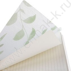 Тетрадь  80л клетка/спираль/пластик.обл. "NATURAL LEAVES" /тониров.блок | Фото 3