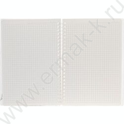 Тетрадь  80л клетка/спираль/пластик.обл. "NATURAL BLUE FLOWERS" /тониров.блок | Фото 2