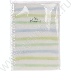 Тетрадь  80л клетка/спираль/пластик.обл. "NATURAL LINES" /тониров.блок | Фото 5