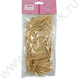 Деревянные палочки "спички"  42*2*2мм 500шт /бамбуковые, натуральный цвет | Фото 1