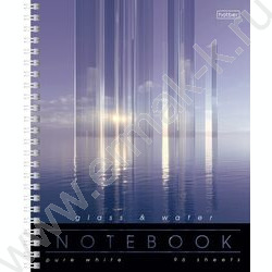 Тетрадь  96л линейка/спираль "Glass&Water" ассорти | Фото 2