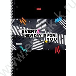 Тетрадь 160л А4 клетка/спираль/тв.обл./4цв.раздел.,многоуров.перфорация "Шаг вперед" глянц. лами | Фото 1