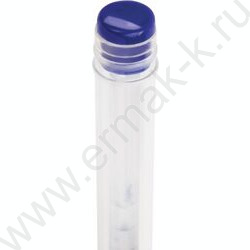 Ручка гелевая синяя 0,5мм /прозр.корпус, металл.наконечник, резин.держатель | Фото 5