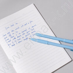 Ручка гелевая Пиши-Стирай 0,5мм синяя, корпус круглый /ассорти | Фото 4